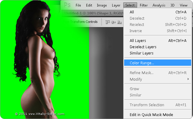 chromakey in photoshop tutorial